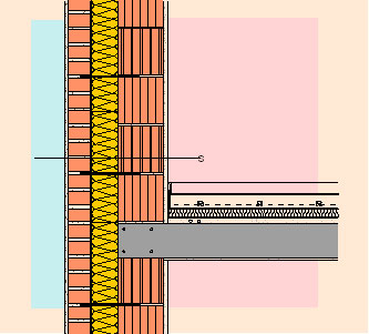Сандвич зид със 100 % запълване на свободното пространство с топлоизолация ISOVER