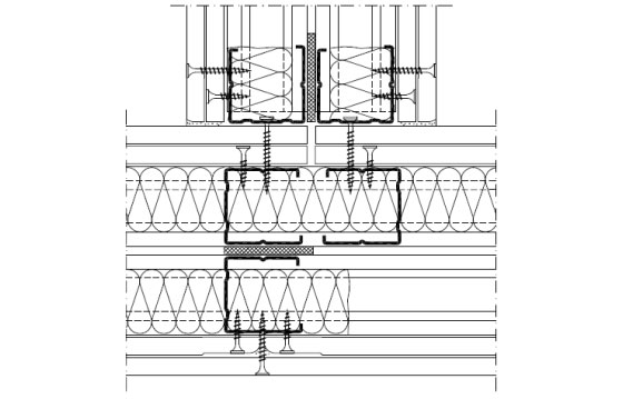Т-връзка между стени