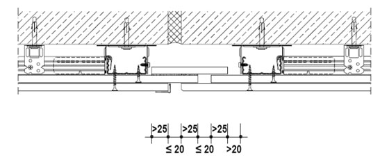 Окачен таван - Разширителна фуга 2