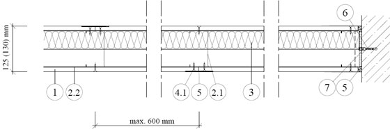 Rigips преградна стена с еднослойна обшивка, конструкция CW / UW 100, EI30 - 60 - 3.40.03