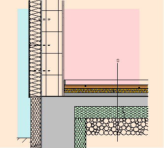 Под в сутерен с изолация ISOVER с плоскости пресована дървесина